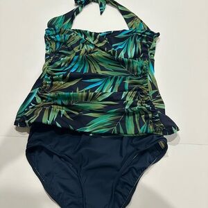 Tropical Leaf Print Woman’s Swimsuit